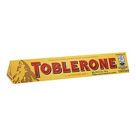 Toblerone Swiss Milk Chocolate w/Honey & Almond Nougat - 3.5 oz / 100g