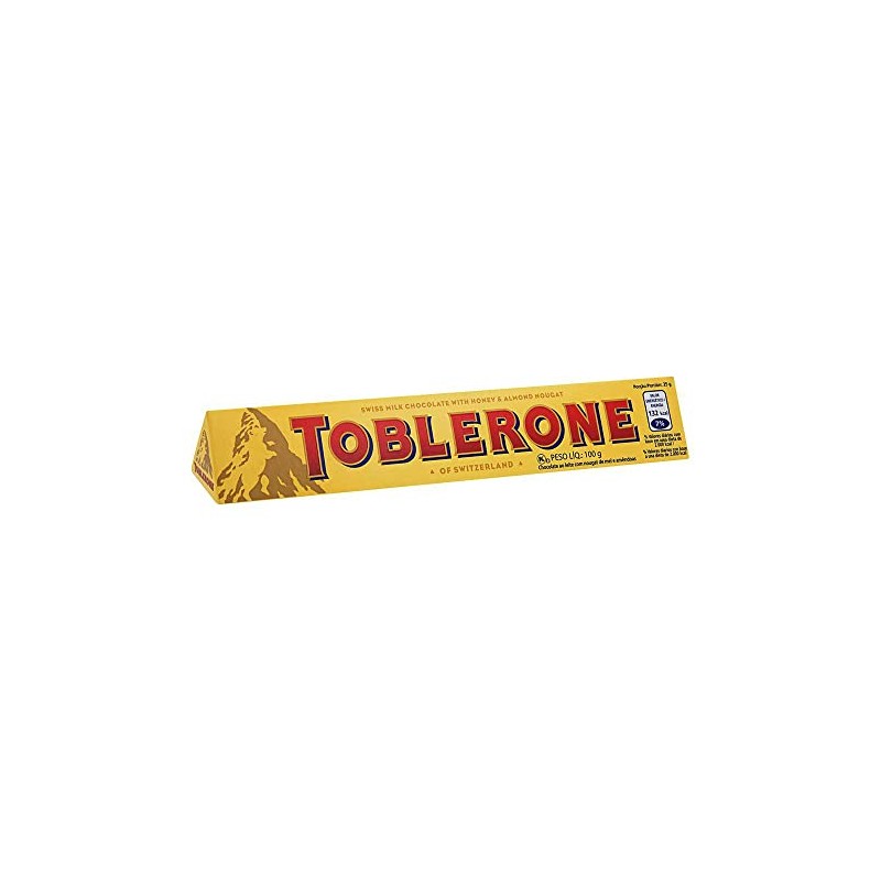 Toblerone Swiss Milk Chocolate w/Honey & Almond Nougat - 3.5