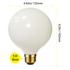 LED Large Globe Light Bulb Dimmable E26, G40 LED Bulb