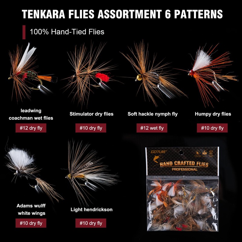 Goture Tenkara Fishing Rod Kit with Rod Tube, Telescopic Fly