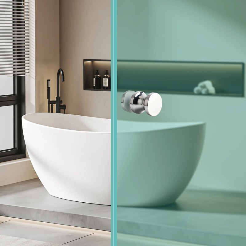 Alise Shower Glass Door Handle,Sliding Shower Doors Knob,One Sided Pull