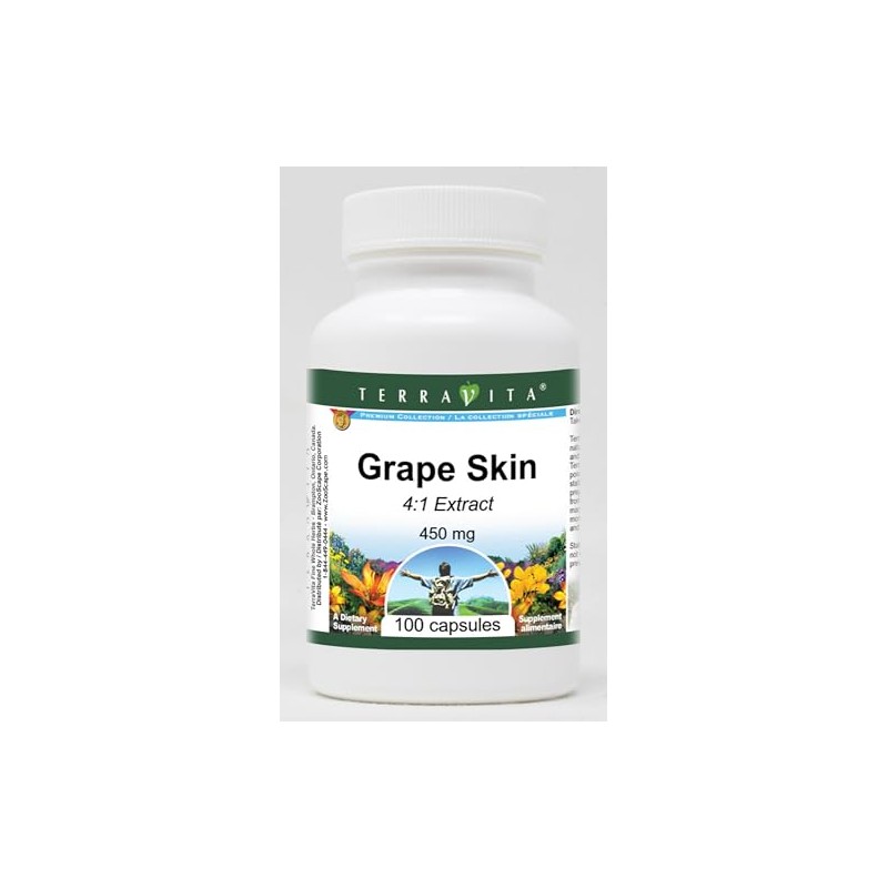 Grape Skin 4:1-450 mg (100 Capsules, ZIN: 520352)