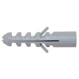 Merriway BH02075 (10 Pcs) Hardwall Concrete Anchor, M10 x 50 mm Heavy Duty Rimless Grey Nylon Wall Plug - Pack of 10 Pieces