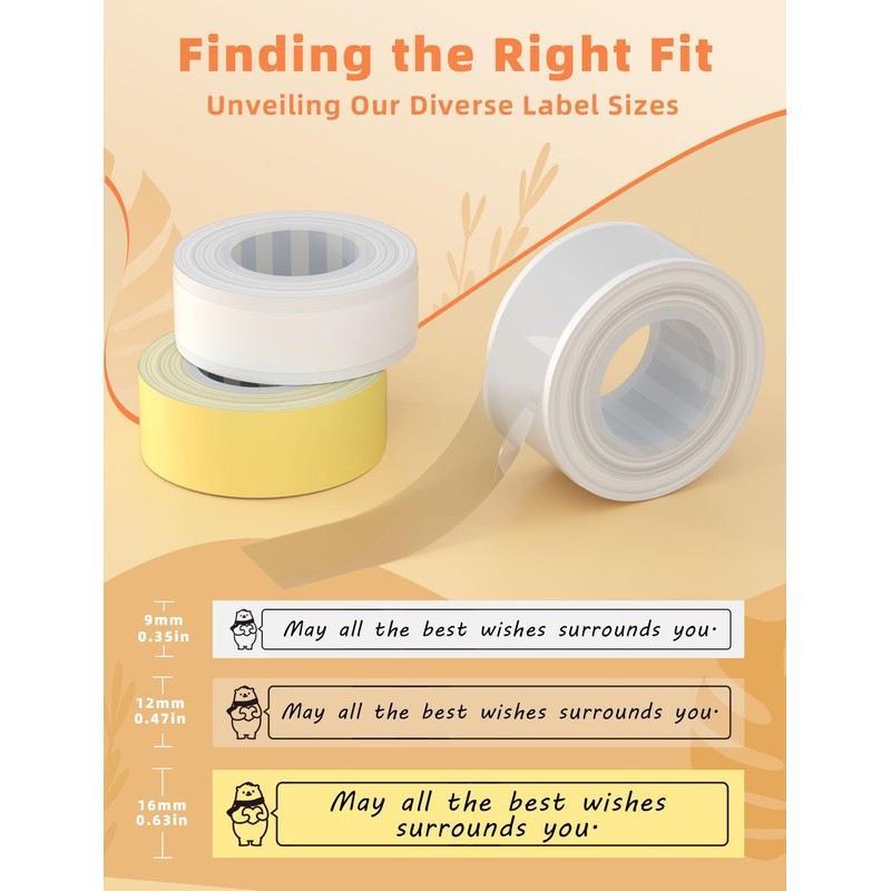 MakeID 0.63" x 13' Label Tape Compatible with MakeID Label