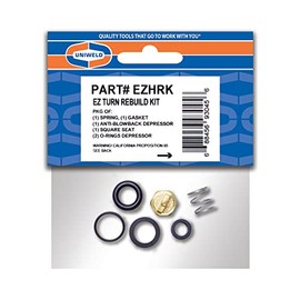 Uniweld EZHRK Ez-Turn® Repair Kit, 1 Ea: Spring, Depressor, Square Seat, O-Ring, Gasket