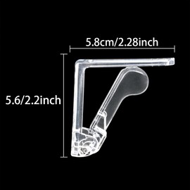 ITROLLE Plastic Tablecloth Clip 8PCS Clear Plastic Spring Loaded Tablecover Clips Transparent Table Cover Holder for Home Party Picnic Table Cloth Clamp