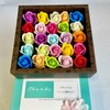 Q-FLA 827792 Soap Flower, Bath Fragrance, Colorful, Thank You, 25