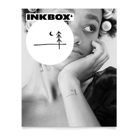 Inkbox Temporary Tattoos, Semi-Permanent Tattoo, One Premium Easy Long Lasting, Waterproof Temp Tattoo with For Now Ink - Lasts 1-2 Weeks, Treesome, 2 x 2 in