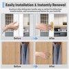 YogePote 8 Pack Self Stick Sliding Door Handles, Aluminum Alloy
