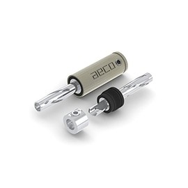 aeco Banana Plug ABP-1111S, 4pcs/1set, Silver Plating, Vacuum Bag