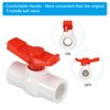 PATIKIL G1/2 PVC Ball Valve, 2 Pack Threaded Shut-Off Valve
