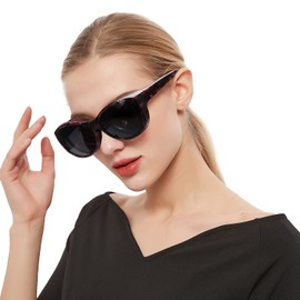 LVIOE Polarized Fit Over Glasses Sunglasses for Women Men, TR90 Frame Sun Glasses UV400 Protection CLS045