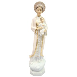 Vittoria Collection 26 Inch Our Lady of La Vang Statue Sculpture Indoor Outdoor Garden Made in Italy