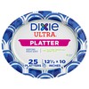 Dixie Ultra Disposable Paper Platters, 10" x 12.5", 25 Count