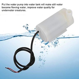 Mini bomba de agua, DC 3V 5V Micro motor sumergible Bomba de agua para fuente de pecera Acuario Jardín Planta Flor, Micro bomba de agua silenciosa Accesorio para tanque de agua Puerto USB