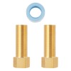 SUNGATOR Brass Pipe Fitting, 1/2-Inch Male x 1/2-Inch Female Pipe
