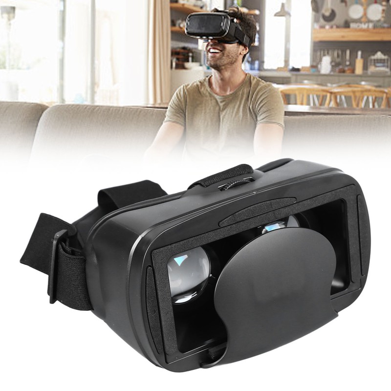 Virtual Reality Headset with Adjustable Straps Immersive Eye Protection 3D