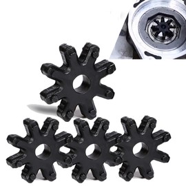 ijuicy 4 PCS Flexible Steering Couplers, Flexible Steering Coupling Steering Column Motor Replacement 563152K000FFF, Compatible with Specific Models (Black)