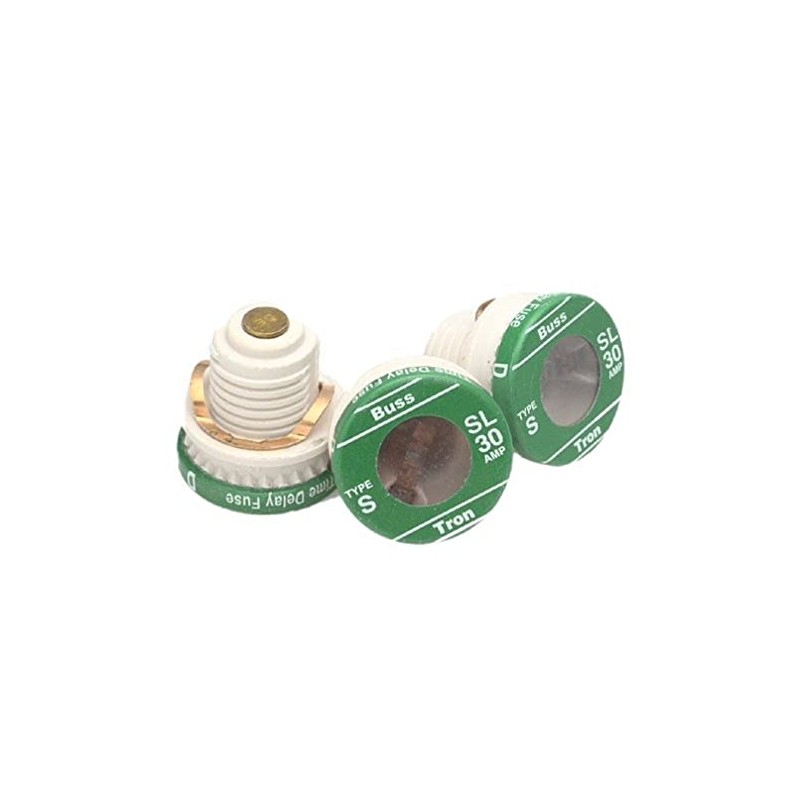 Bussmann BP/SL-30 SL Plug Fuse, Pack of 1, No Color