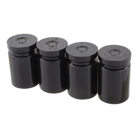 TOMALL Tire Valve Stem Caps Black Bullet Shell for Motorcycles Vans ATV