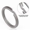FEGVE Titanium Key Chain Rings Split Rings 4 Pack –