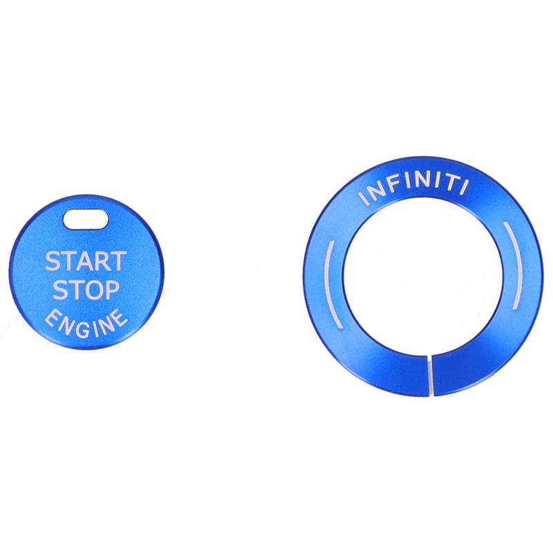 Engine Start Button Cover, 2pcs Engine Start Stop Button Trim