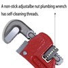 Small Pipe Wrench, 6 Inch Adjustable Plumbers Wrench Mini Plumbing