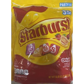 Starburst 2x Starburst Fruit Chews Candy Party Size Resealable Bag 50 oz - 2 PACK 6 + Lbs