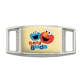 GRAPHICS & MORE Sesame Street Elmo and Cookie Monster Best Buds Rectangular Shoe Shoelace Shoe Lace Tag Runner Gym Charm Decoration