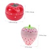 Vaguelly 2Pcs Cartoon Fruit Clock Kitchen Timer Adorable Strawberry Desktop