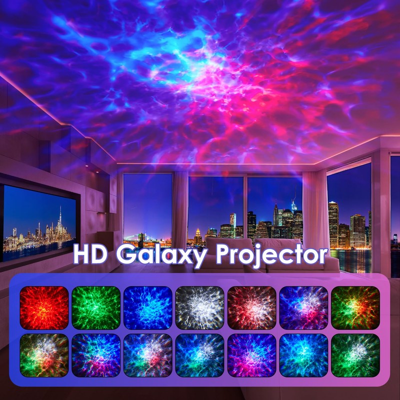 Galaxy Projector with HiFi Bluetooth Speaker & 15 White Noise