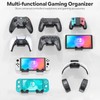Controller/Headset Holder, Foldable Headphone Holder Wall, Universal Headphone Hook for