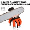 Vgo... Chainsaw Gloves 12-Layer Protection on Both Hands, Safety Foresty