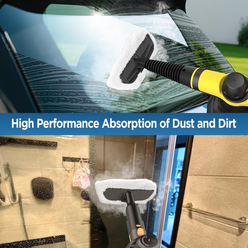 Universal Microfiber Cloths 3 Pack Steam Cleaner Attachments Compatible with