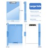 Clearview Clipboard with 2 Storage, Dry Erase 8.5x11 Heavy Duty
