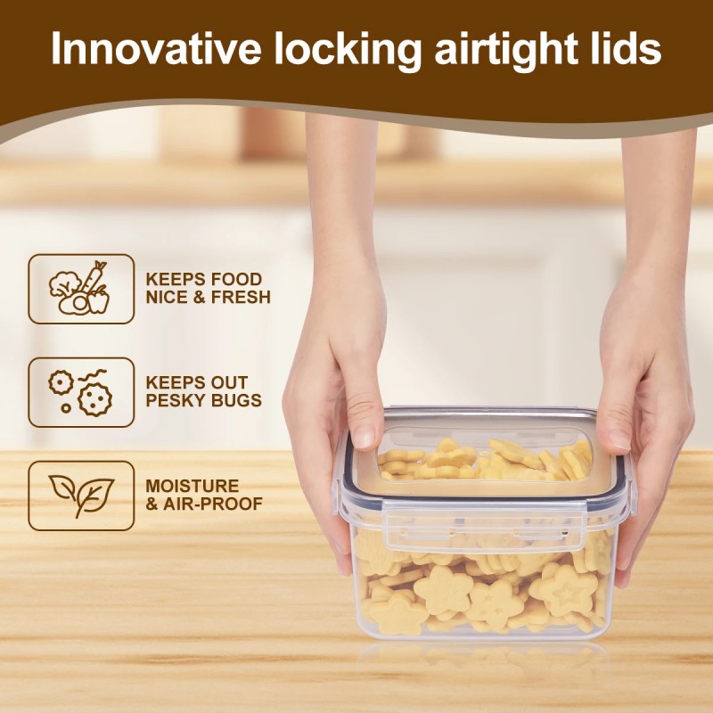 24pcs Sealed plastic food storage container set is suitable for
