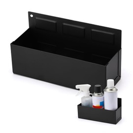 Mayouko Magnetic Aerosol Spray Can Holder, 8.3" x 3" x 4.4", Magnet Toolbox Bottle Holder, Toolbox Storage Shelf for Chest, Garage, Workspace