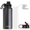 DRINCO Stainless Steel Water Bottle Spout Lid Vacuum Insulated Double