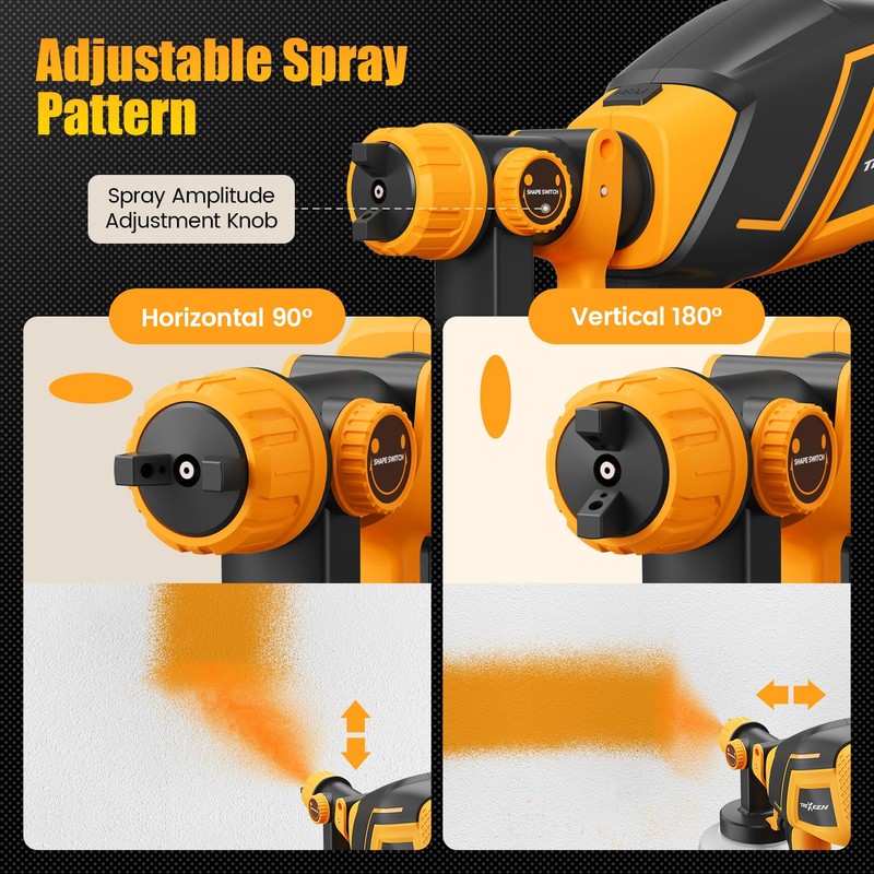 Cordless Paint Sprayer for Dw 20V MAX Battery, Electric Paint
