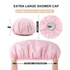 Yizijizi Tejido Capas Este Gorro Ducha Presenta Una Construcción Dos