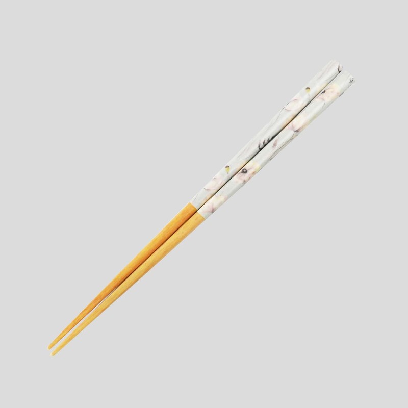 Ishida Painted Chopsticks Fleur, 9.1 inches (23 cm), Blue, Made