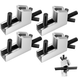 Brake Line Clamp, Hose Pinch Clamp Pliers Metal Brake Line Clamp Suitable for Flexible Hoses Fuel Hoses Gas Lines Brake Hoses Radiator Hoses Suit for Hose Diameters up to 1 Inch(4 pack)