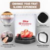 Stainless Steel Multi-Fruit Slicer Cup – 8-Blade Cutter for Strawberries,