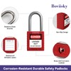 Boviisky Lockout Tagout Kit with Red Safety Padlocks, Hasps Set,