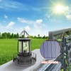 Hyuduo LED Solar Rotating Lighthouse Light Pillar Lights Solar Garden