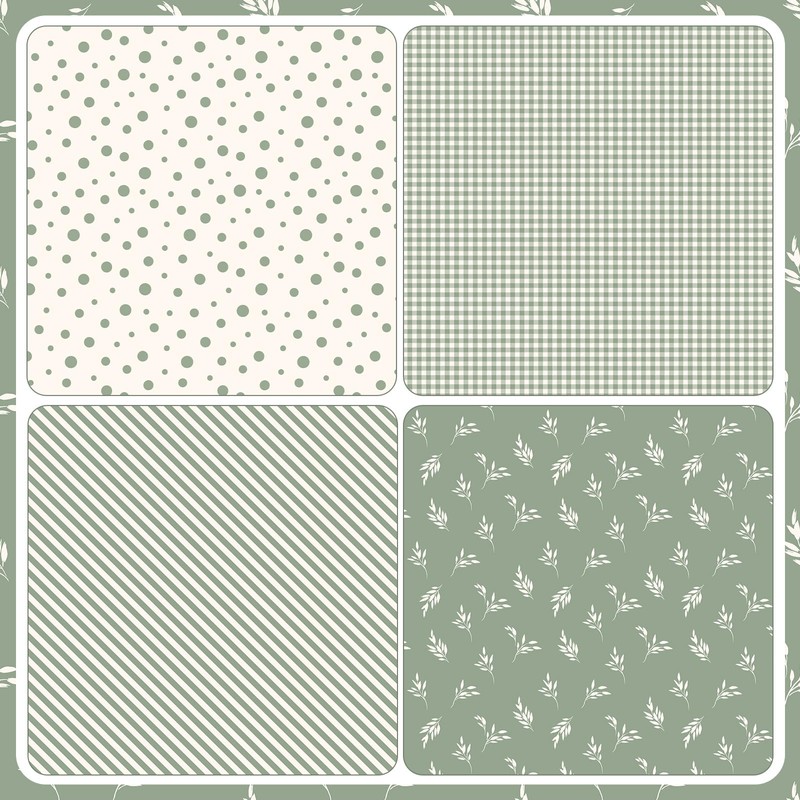 4 Rolls Wedding Wrapping Paper- 17 x 120 in Sage