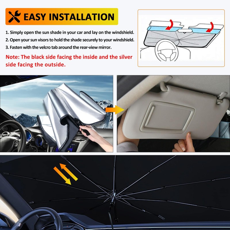 D-Lumina Winshield Sun Shade Umbrella for 2016 2017 2018 2019
