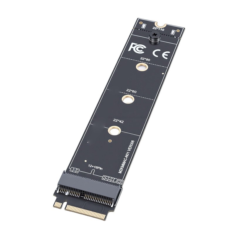 Yunseity 12 16 Pin SSD to M.2 Key M Adapter
