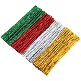 Alan Para 400 Piezas Limpiapipas De Navidad Tallos Chenilla