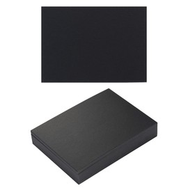 100 Pack Thick Paper Cardstock Blank Heavy Cards Stock for Invitations, Greeting Cards Making, Postcards, Photos, 250GSM Thick Paper (Black, 5x7 inches)